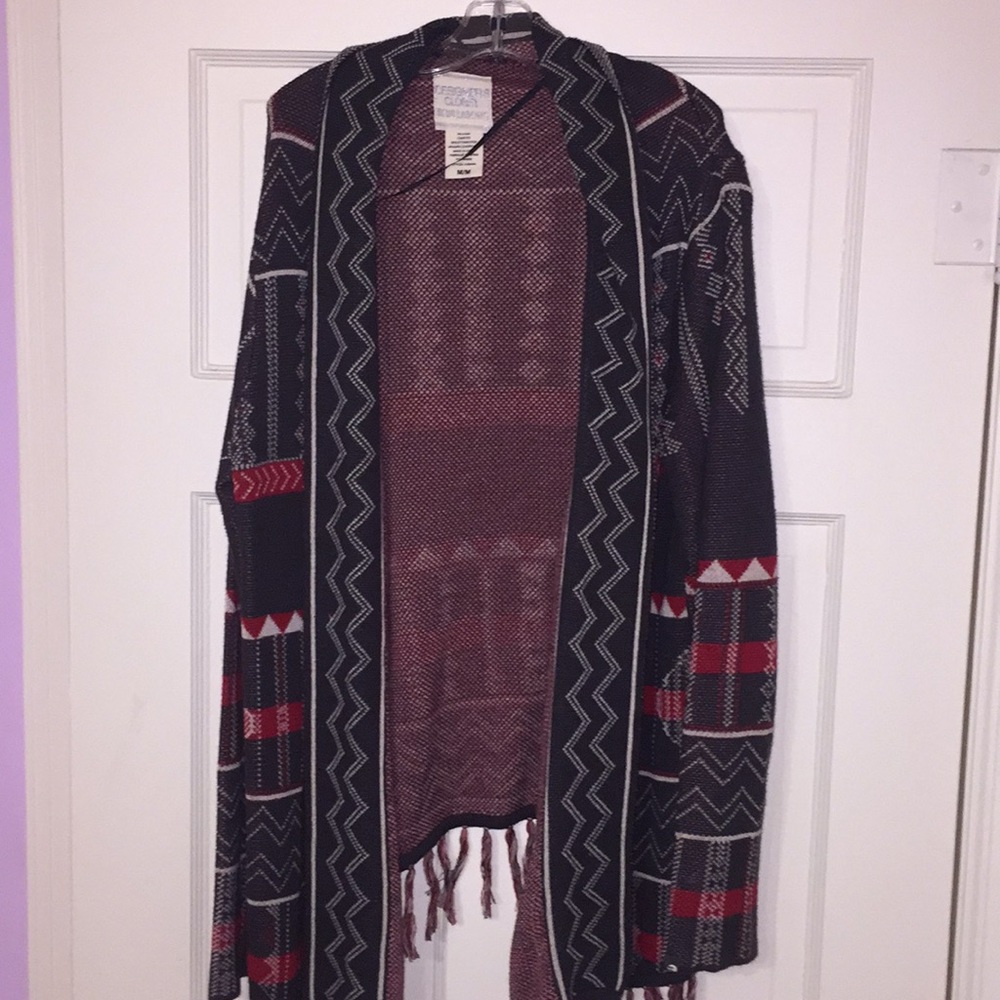 Long Sleeve Patterned Cardigan
